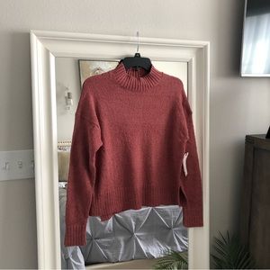 NWT! Cranberry colored knit sweater SZ XS
